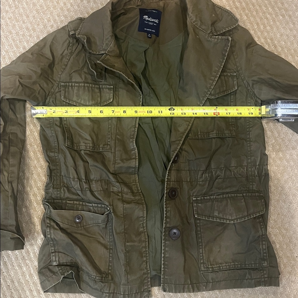 Madewell Olive Green Military Jacket - Picture 6 of 6